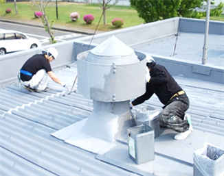 スレート屋根防水塗装